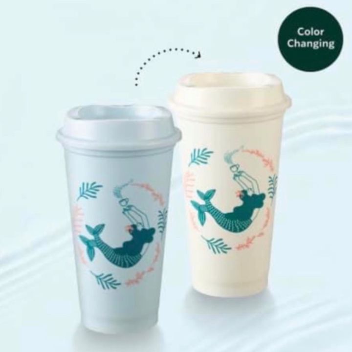 Starbucks Reusable Hot Cup Coral Wreath16oz🧜‍♀️แท้💯ไม่มีถุงผ้า