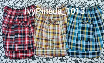 Plus size checkered on sale shorts