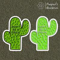 ʕ •ᴥ•ʔ ✿ พร้อมส่ง : เข็มกลัดเซ็ทกระบองเพชร “Don’t Be A Prick” | “Don’t Be A Prick” Cactus Enamel Brooch Pin Set.