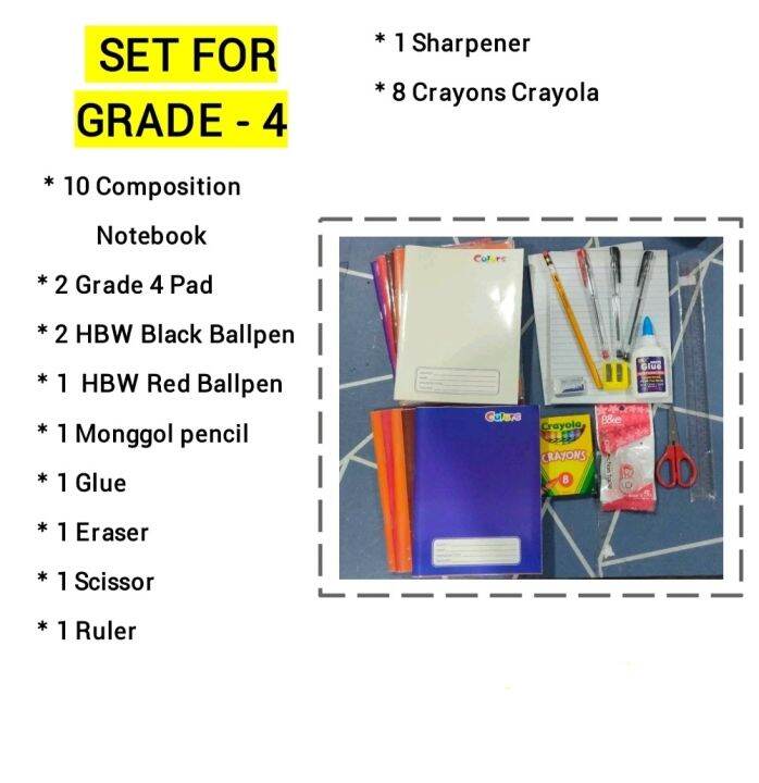 L&M Supply SCHOOL SUPPLIES SET FOR GRADE 4 Lazada PH