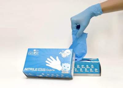 ถุงมือ I’M GLOVE (สีฟ้า) ถุงมือยางธรรมชาติ แบบไม่มีแป้ง (1กล่อง/100ชิ้น 1 ลัง บรรจุ 10 กล่อง) glove ถุงมือยาง ถุงมือ **พร้อมส่ง**