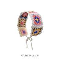 Knitting Head Band with Random Color ที่คาดผมแบบผูก สีขาว/ดำ