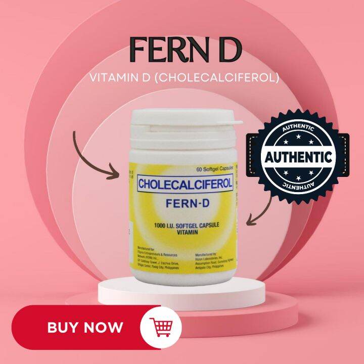 FERND Vitamin D Supplement 60 capsules 1000 I.U 1 Bottle Lazada PH