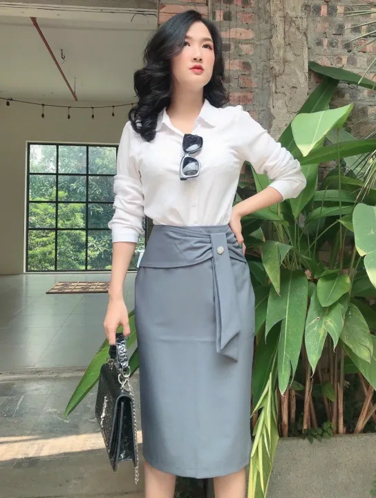 5 mẫu chân váy kiểu được chị em công sở yêu thích  Bản tin Bình Thuận