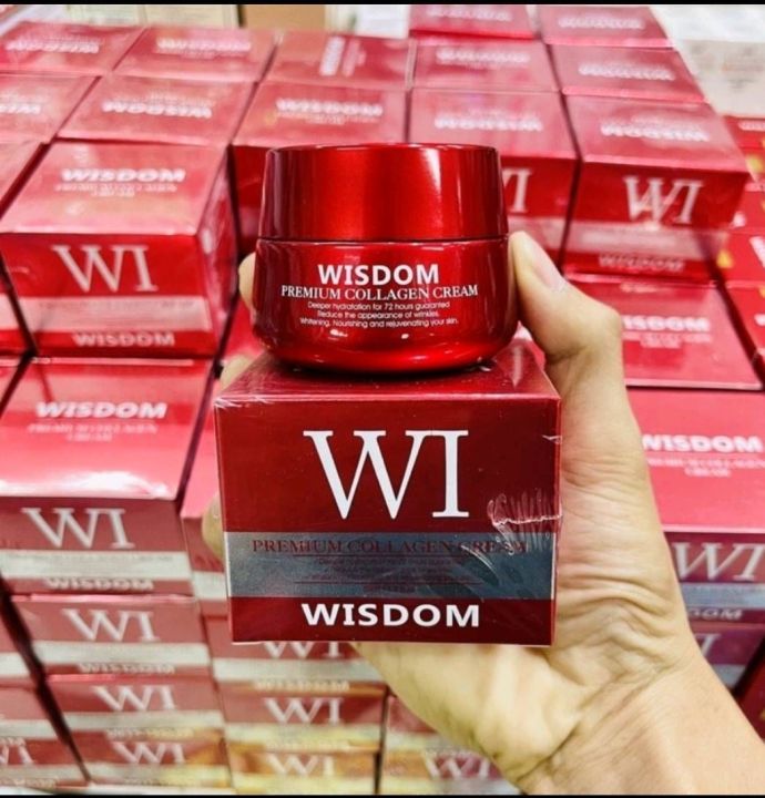 วิสดอม-wisdom-ครีมคอลาเจน-nbsp-50กรัม-วิสดอม-wisdom-เซรั่ม-nbsp-50ml-แท้