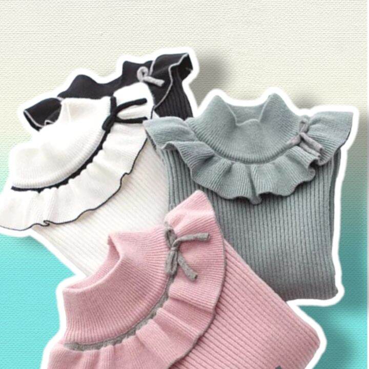 Baju Atasan Anak Cewe Cewek Perempuan Lengan Panjang pariasi Pita Usia