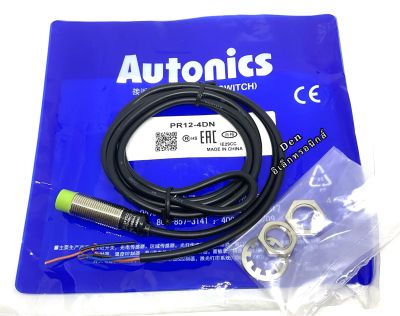 PR12-4DN sensor เซ็นเซอร์ AUTONICS Inductive proximity sensor Ø12mm-ระยะการจับโลหะ4 mm  NPN-NO12- 24 VDC