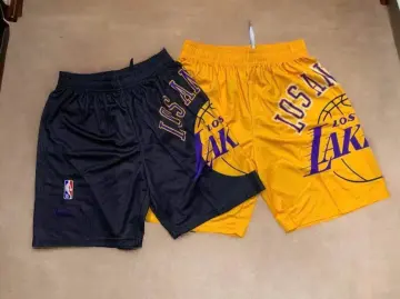 Lakers Unisex Quick Drying Basketball Short Embroidered LOGO #23