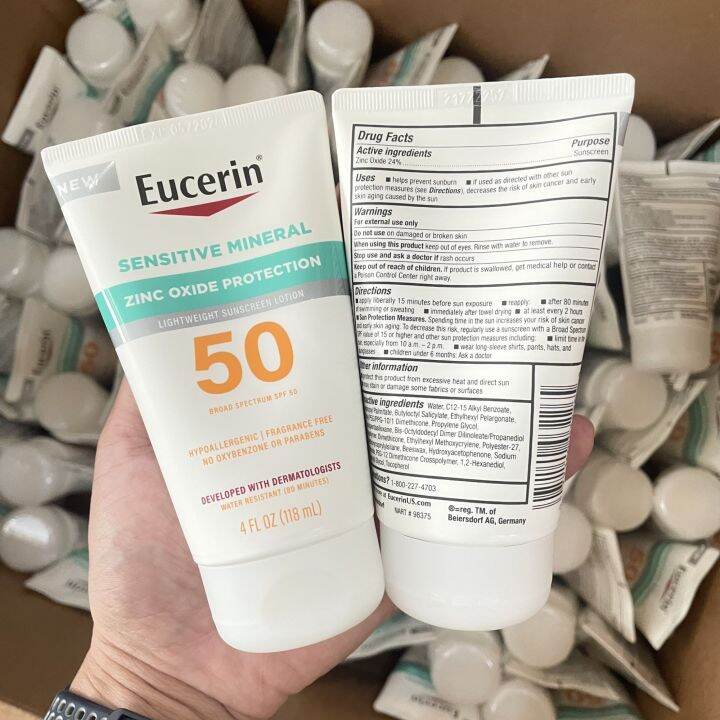 Eucerin Zinc Sunscreen Spf50 118 ml. Lazada.co.th
