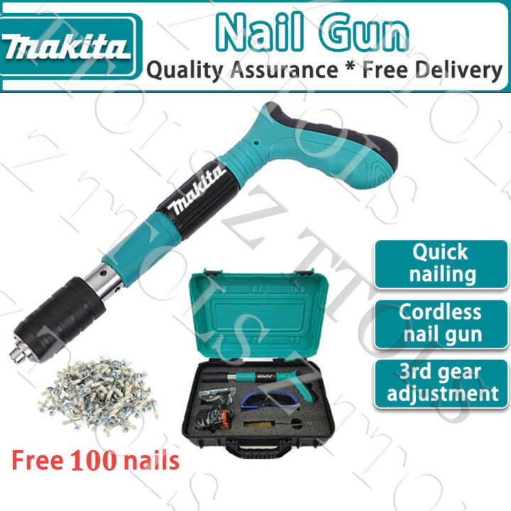 MAKITA Nail Gun Heavy Duty Nail Rivet Gun For Concrete Steel Cordless