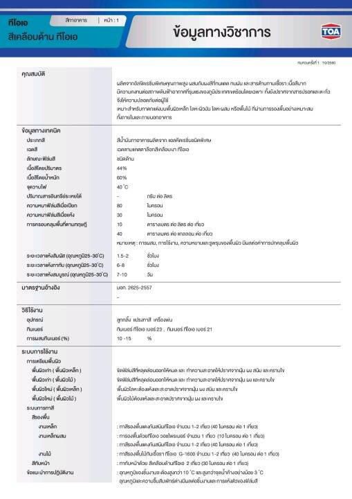 toa-กลิปตั้น-สีน้ำมันเคลือบด้าน