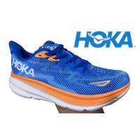 Hoka Clifton 9 Wide (size40-45) Blue Orange รองเท้าวิ่งผู้ชาย รองเท้าวิ่งผู้หญิง รองเท้าออกกำลังกาย รองเท้าผ้าใบ