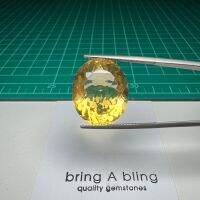 ซิทริน Citrine น้ำหนัก 18.70 ct (19.8x16.7x9.9)mm เม็ดนี้สวยมากเหสีองทอง พลอยธรรมชาติ ไม่ผ่านการปรุงแต่ง ไฟเต็ม สะอาด