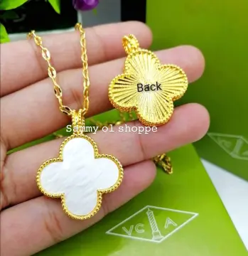 Shop Four Leaf Clover Necklace White with great discounts and prices online  - Oct 2023