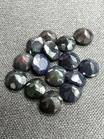 แบล็คโอปอลทรงกลม 6 มม. พลอยธรรมชาติ 100% Black opal round 6mm 100% natural gemstone