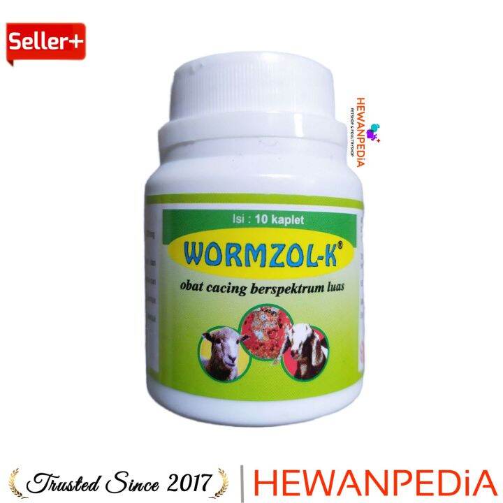 WORMZOL K 10 Kaplet Pot HEWANPEDIA - Obat Cacing Kambing Domba Babi ...