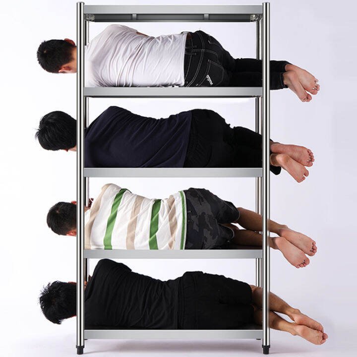 Stainless Steel Kitchen Shelf Floor Shelf Shelf MultiLayer FiveLayer