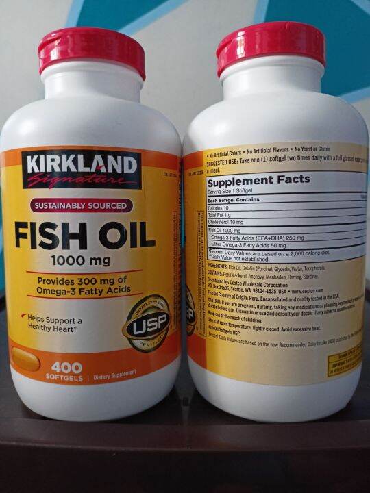 Kirkland Signature Fish Oil 400 Softgel Lazada PH
