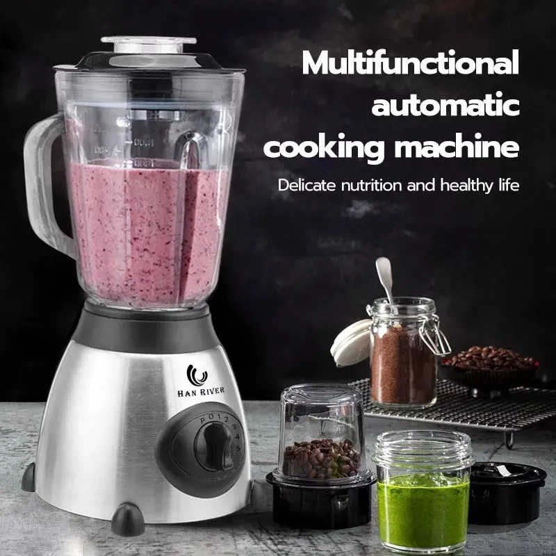 KENWOOD International Ice Crusher 2 in 1 Stainless Steel Blender 8 Knife  With Vegetables Juicer Blender Grinder Healthy Drink Maker KB-2728 - BLACK  Market