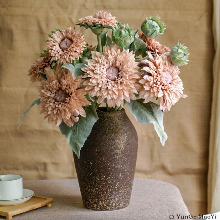 Hướng Dương bó hoa nhân tạo bàn phòng khách hoa giả trang trí nhà ...