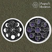 ?? พร้อมส่ง : เข็มกลัดเซ็ทปรากฏการณ์จันทรุปราคา |  Lunar Eclipse Phenomenon Enamel Brooch Pin Set.