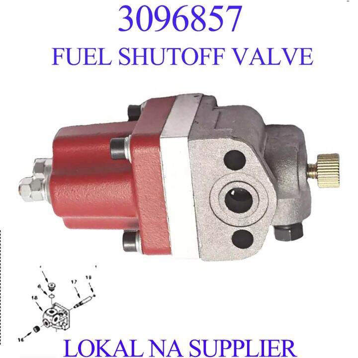 3096857, Fuel Shutoff Valve, Solenoid Valve for Cummins VTA28 KTA19