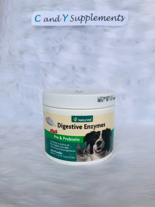 Onhand Naturvet Digestive Enzymes Plus Probiotic For Dogs & Cats Powder