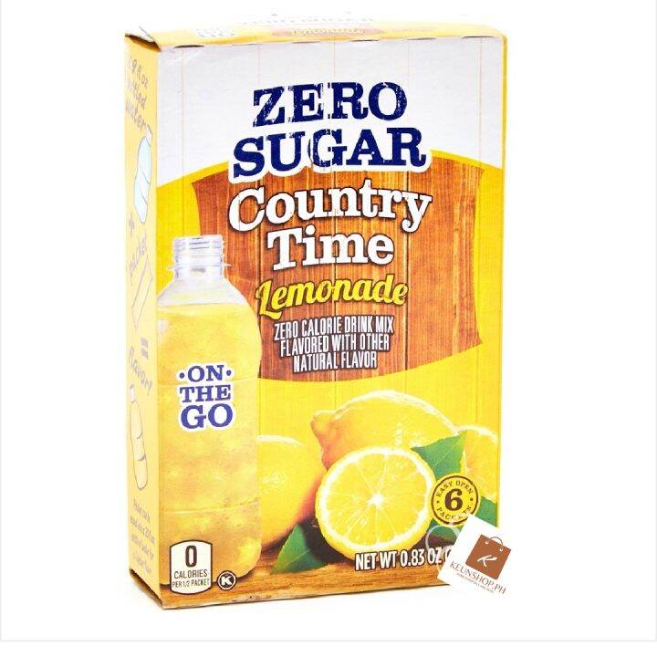 Country Time OnTheGo Lemonade Zero Calorie Drink Mix 23.7g Lazada PH