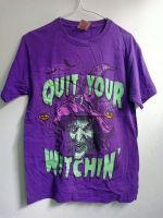 เสื้อ Quit Your Witchin เสื้อยืดมือสอง สีม่วงสด สกรีนดี งานป้าย - JAVA Vintage store