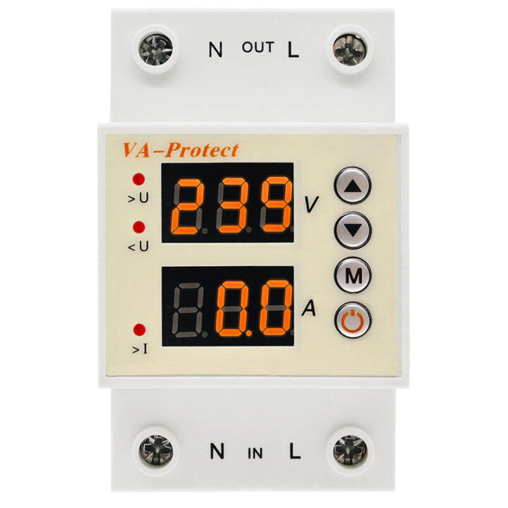 Dual Display Large V A Protector Undervoltage And Overvoltage Circuit