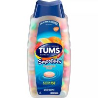 TUMS Smoothies Assorted Fruit 750 Antacid 250 Chewable Tablets