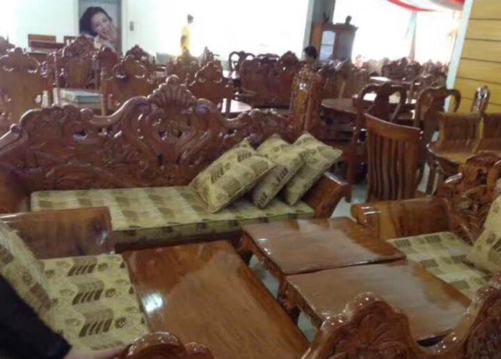 Sala set sitting chair made with MAHOGANY Lazada PH