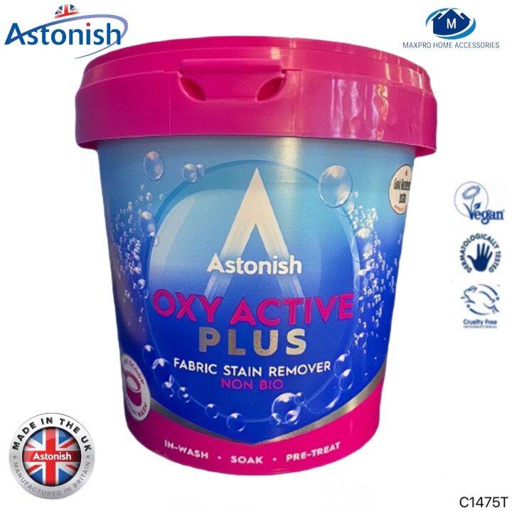 ASTONISH OXY ACTIVE PLUS FABRIC STAIN REMOVER 1KG Lazada