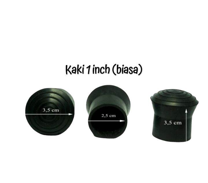 Kaki 1 inch biasa, karet kaki kursi/meja, karet kaki rak besi | Lazada ...