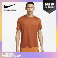 Nike Mens Dir-Fit UV Miler Short-Sleeve Tee - Dark Russet