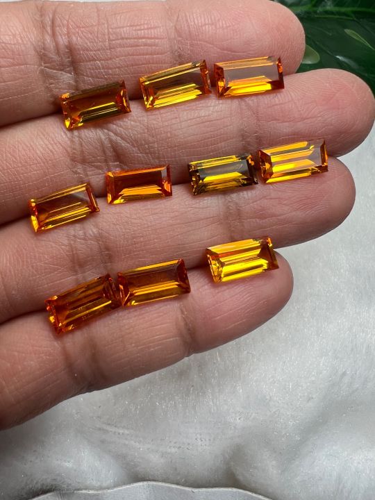 บุษราคัม-เนื้อแข็ง-5x10-มิลลิเมตร-10-เม็ด-5x10-mm-สะอาดตา-yellow-sapphire-hardness-9-พลอย100-lab-made