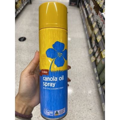 Canola Oil Spray (Coles Brand) 400 G. คาโนล่า ออยส์ สเปรย์