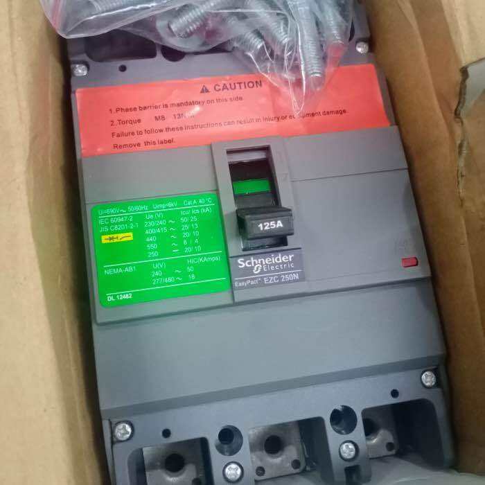 Mccb Schneider Ezc250n3125 3p 125a Breaker 3phase Ezc250n Ezc 250n