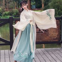 ?ชุดจีนโบราณ?ชุดจีนโบราณเดรส  hanfu ชุดเข้าเซท นักเรียนหญิง Hanfu ชุดนางฟ้า