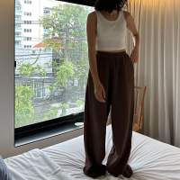 afternoon.tryst | new you pants vol.2 : กางเกงขายาว ทรงตรง ผ้าฝ่ายสาลู 3 ชั้นย่น