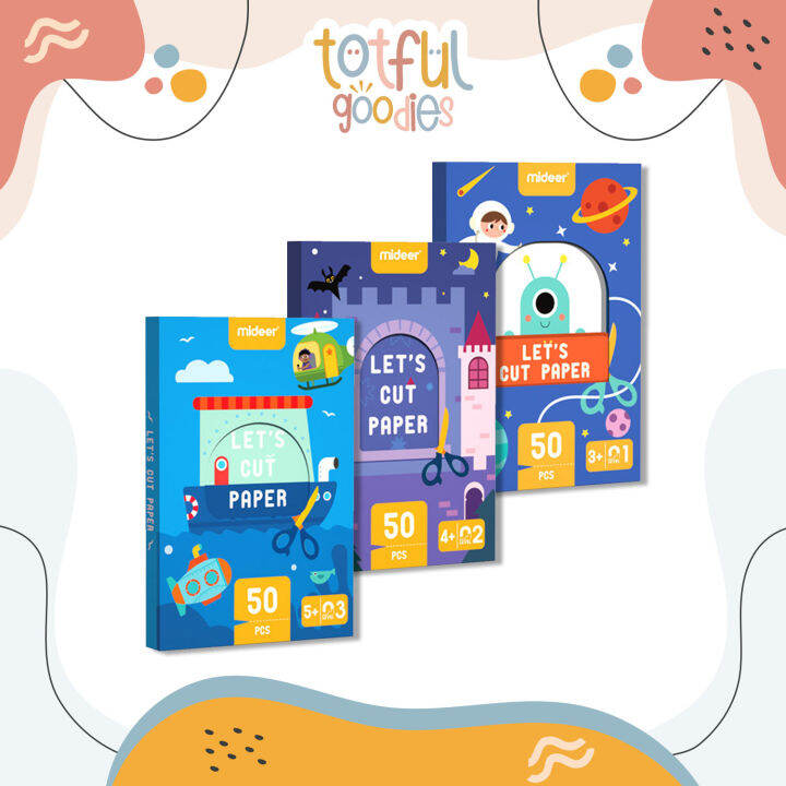 [READY STOCK] Kids Mideer Let's Cut Paper Educational Arts Crafts