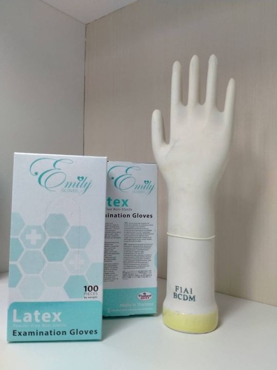 ถุงมือ-latex-ไม่มีแป้ง-emily-gloves-latex-powder-free-เกรดการแพทย์