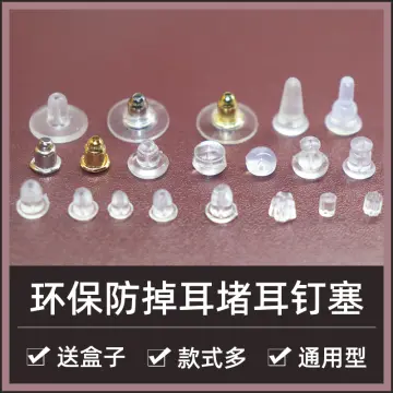 Earring Backs - Clear Rubber Earring Backs, Silicone Earring Stoppers  144pcs