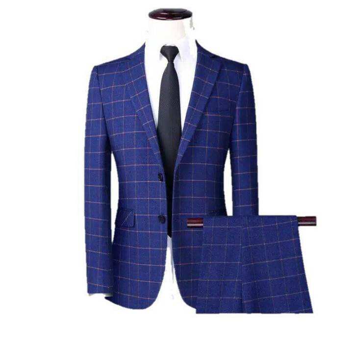 Jas Blazer Pria Motif Kotak/ Jas Blazer Pria Eksekutif / Blezzer Korea