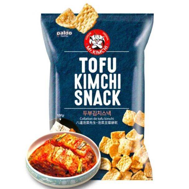 [พร้อมส่ง]Paldo Tofu Kimchi Snack โทฟุ กิมจิ สแนค 60 g. Lazada.co.th