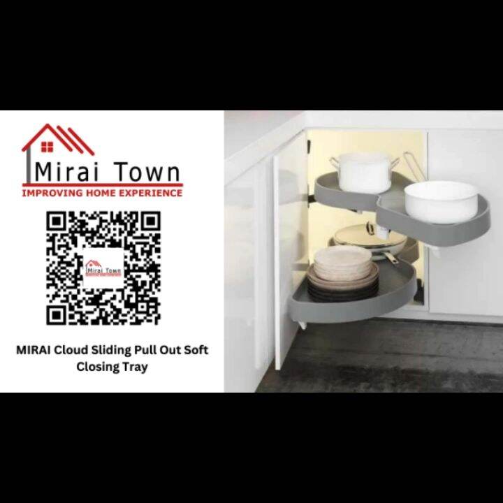 MIRAI Blind Corner Optimizer Kitchen Cabinet Soft Closing Swing Corner ...