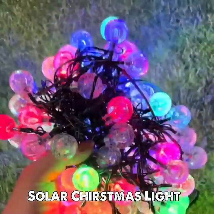 Crystal Ball Bubble Solar String Lights Solar crystal ball string