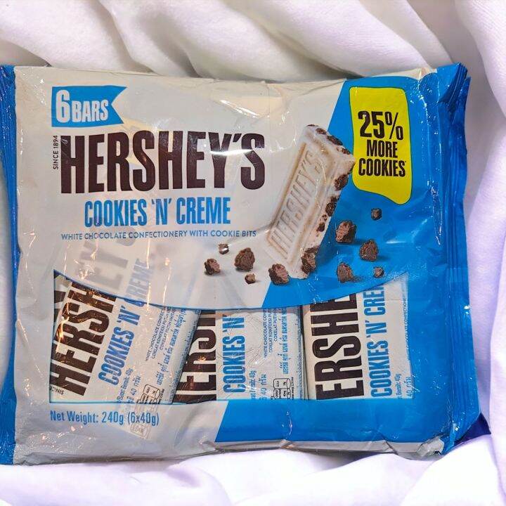 Hershey's Cookies and Cream Bar (6 x 40g) Lazada PH