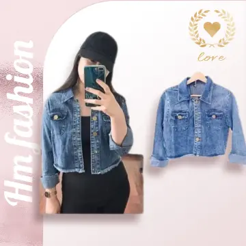 Jaket jeans wanita on sale h&m