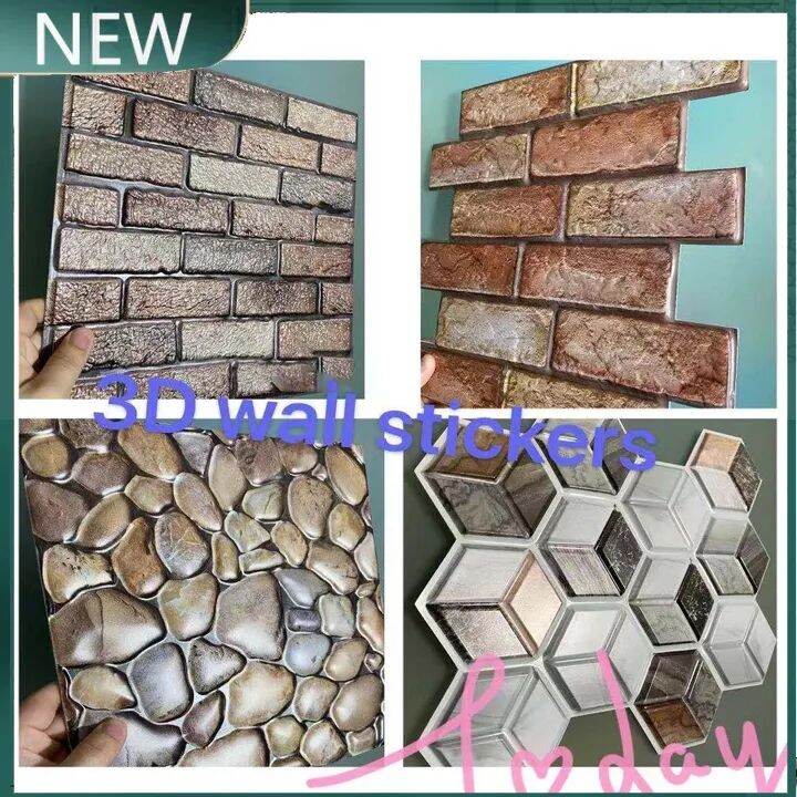 1PCS 30 cm x 30 cm Thicken 3D Wallpaper Sticker Foam Brick Wall Paper